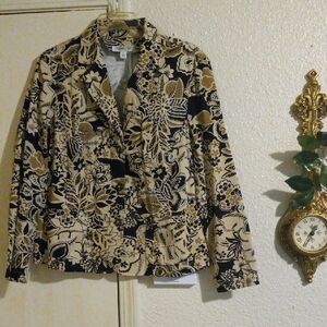 Floral Patterned Women's Blazer